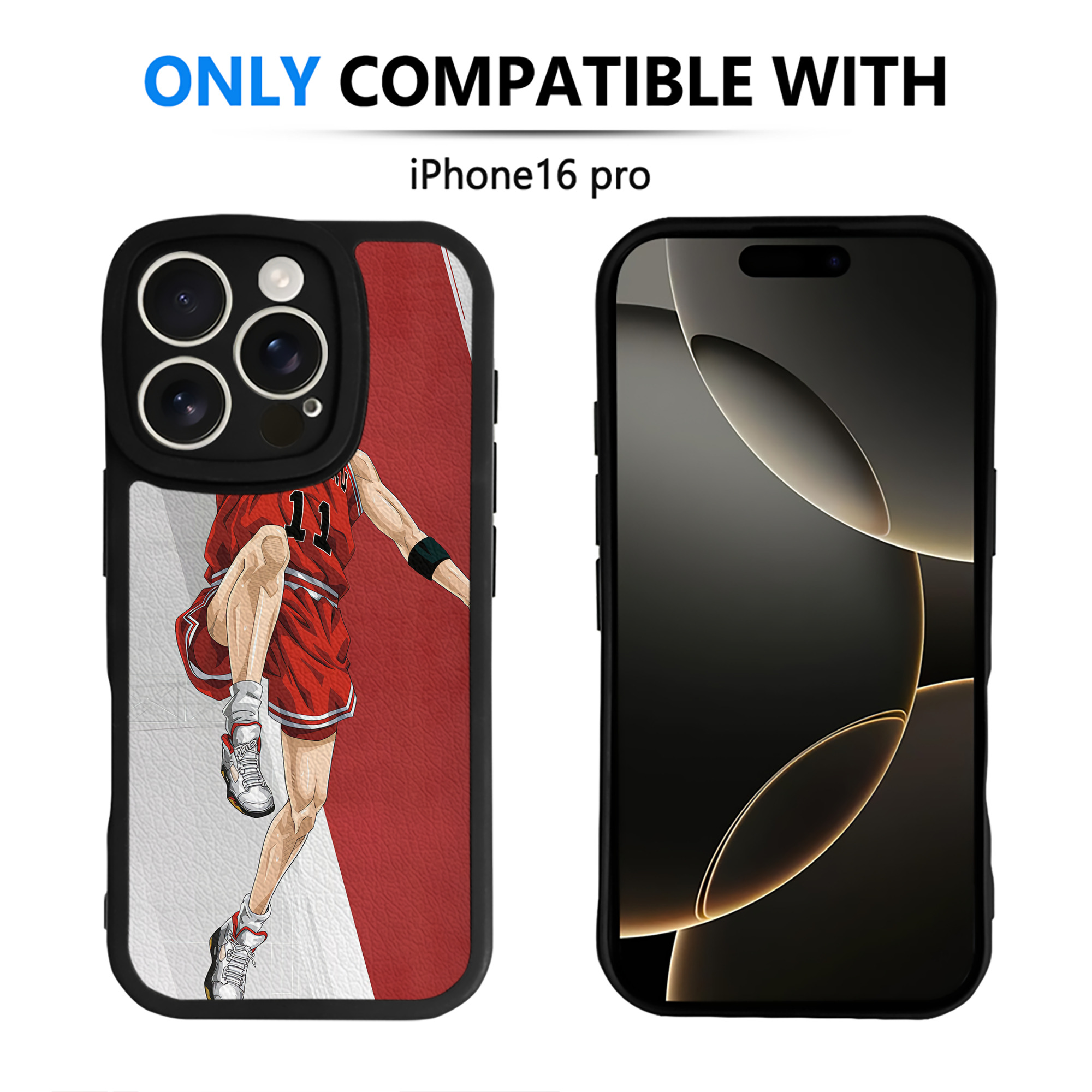 （画像用） SLAM DUNK／スラムダンク 【iPhone 16シリーズ対応】シリコンスマホケース（レザー調） 材質：シリコン